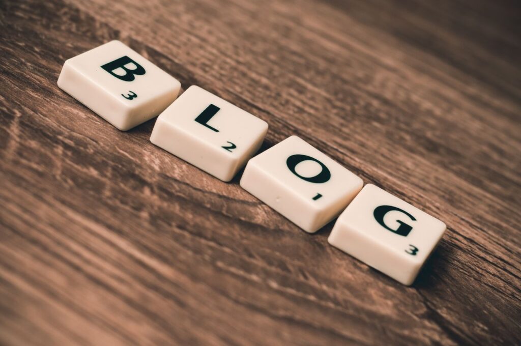A series of block letters spelling out BLOG