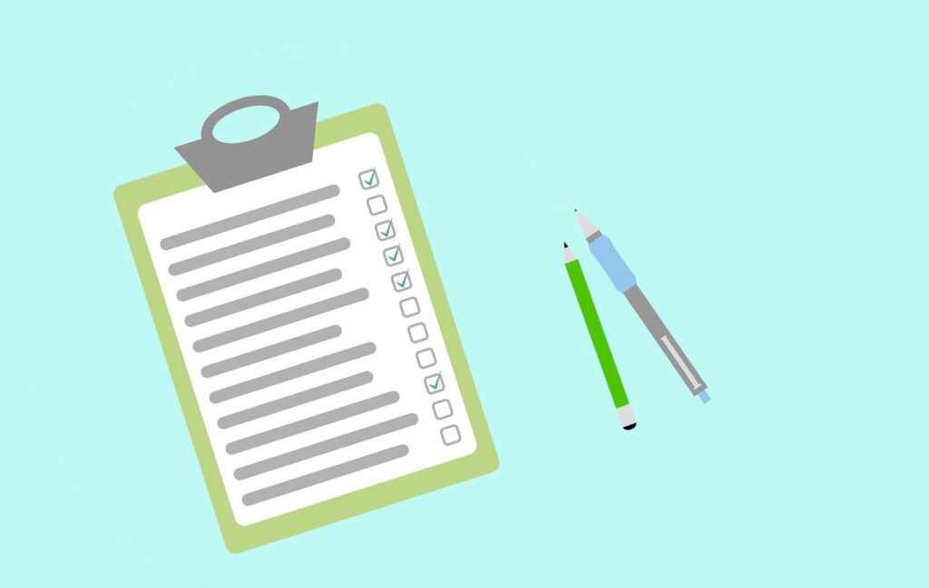 An illustration depicting a checklist