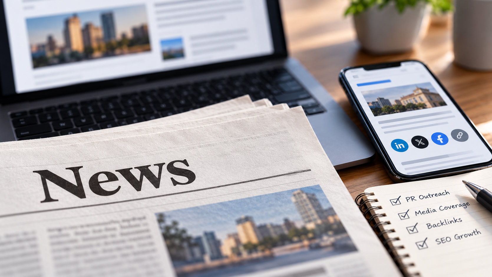 Digital PR and SEO News Workspace